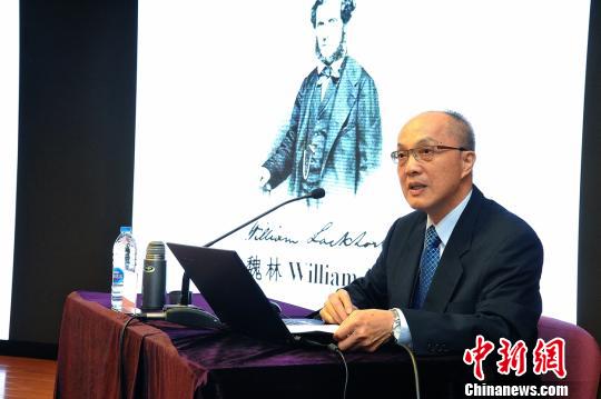台湾学者苏精做主题报告。 芊烨 摄 海内外医学史专家上海诠释中国西医的摇篮“仁术济世”内涵